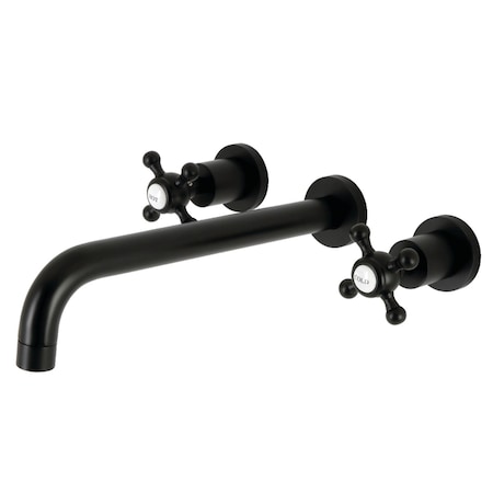 Kingston Brass KS8050BX Wall Mount Tub Faucet, Matte Black KS8050BX